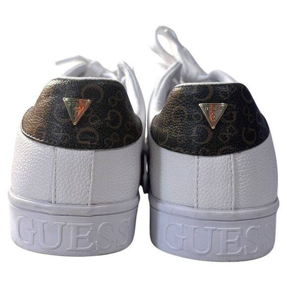 GUESS Womens Renzy Sneaker white with gold accent size US 9 - Picture 4 of 5